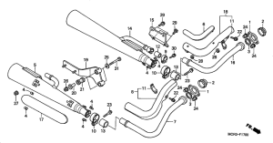 VT750DC Глушитель