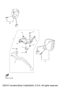 YZF-R1 Рулевые переключатели