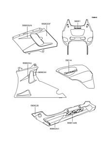 ZX400 Наклейки