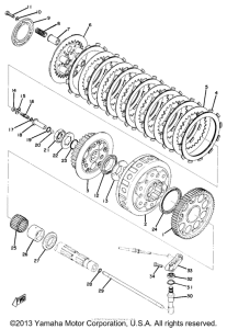 TZ750D Сцепление