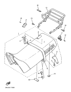 XT500Z Сидение