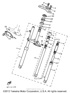 PW50B Передняя вилка