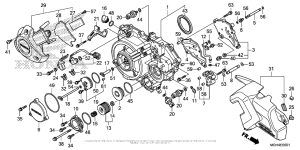 VFR1200X (DCT) Right Crankcase Cover (2)