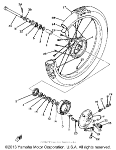 XT250H Переднее колесо