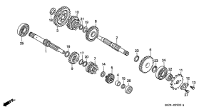 NSR50S Трансмиссия