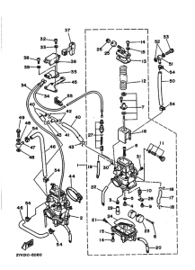 TDR250 Tobera  carburador