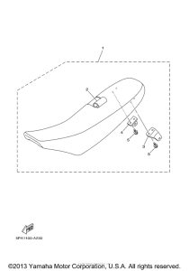 YZ85X Сиденье