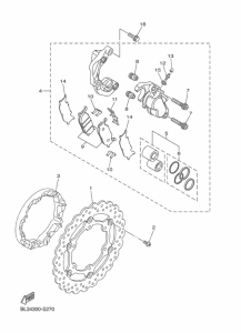 XVS950XR-A (ABS) フロントブレ-キキヤリパ