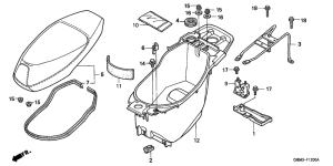 SFX50 Seat / luggage box