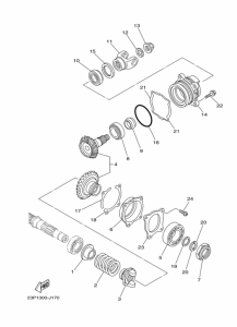 XT1200ZE Промежуточный ведущий вал