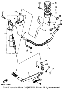 FZR600RK Задний торм цилиндр
