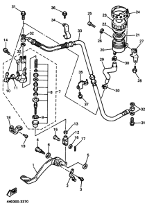 YZF750SP YZF750SPF Задний тормозной цилиндр