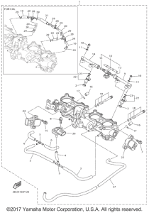 YZF-R1S Впускная система 2