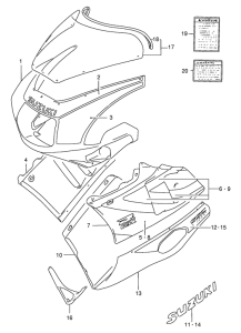 GSX-R400 Cowling body