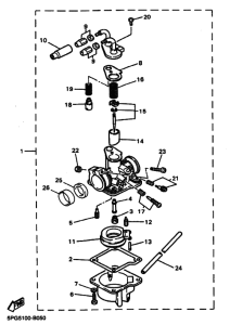 PW50 Carburetor assy