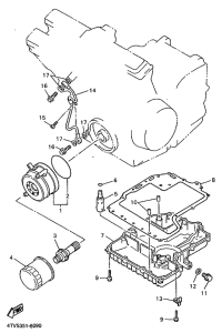YZF600R Radiateur huile