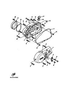 QA50 Crankcase cover ass`y  (v