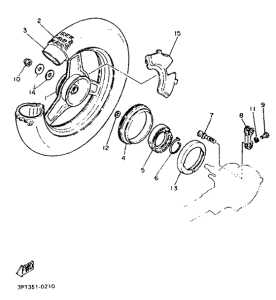PW50 Переднее колесо