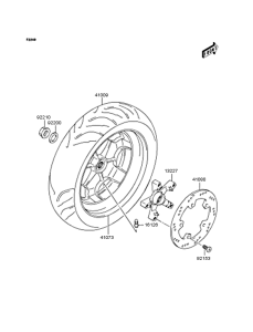 SC250 Заднее колесо и цепь