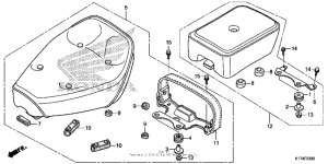 CMX250C Сиденье