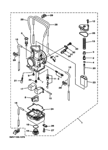 YZ125 YZ125N Carburetor assy