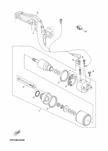 YP250R Стартер