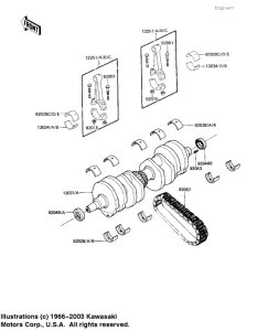 KZ1100 Вал коленчатый
