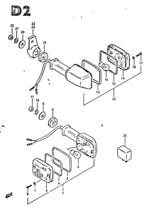 GS650 Поворотники