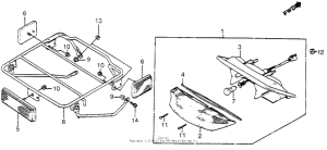 TG50 Taillight + rear carrier