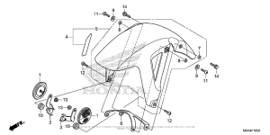 NC700X (DCT) Переднее крыло