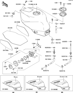 ZX600 Fuel tank(1 / 2)(zx600-f1)