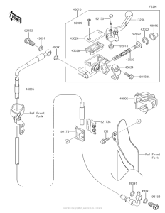 KX100 Главный тормозной цилиндр