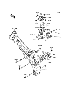  Крепление двигателя
