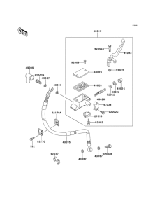 KMX125 Передний тормозной цилиндр