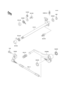 ZX600 Переключатель передач