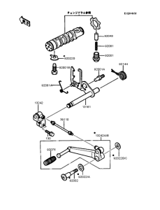 ZX400 Механизм переключения передач