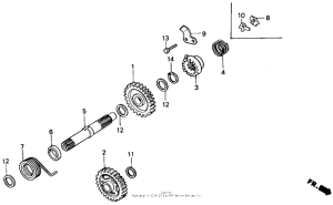 CR125R Кик стартер