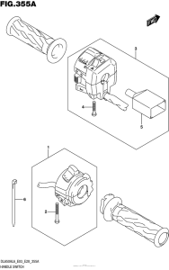 DL650 (ABS) Рулевые переключатели