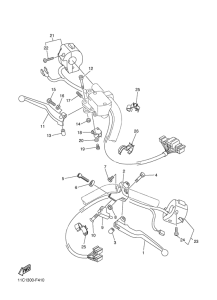 XVS1300A Handle switch & lever