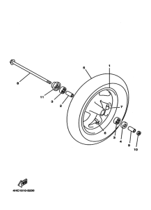 YP250 ﾌﾛﾝﾄﾎｲｰﾙ1