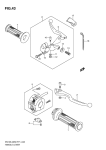 EN125-2 Рулевой рычаг