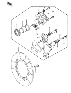 KZ1000 Передний суппорт
