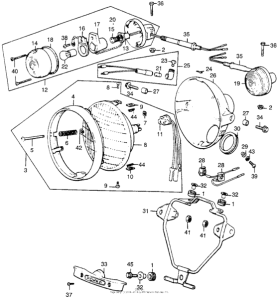 CL360 Headlight + front turn signal
