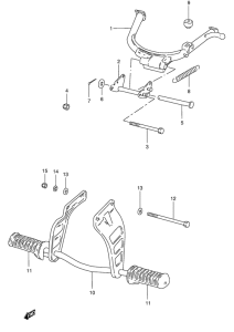 FZ50 Stand - footrest