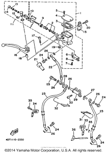 TDM850D Главный тормозной цилиндр