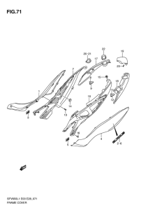 SFV650 Обтекатель задний
