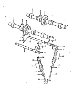 GSX750 Распределительный вал-клапаны