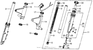 CB750 Передняя вилка