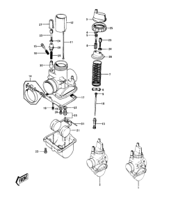 KH500 Карбюраторы