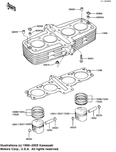 KZ1100 Cylinder / pistons
